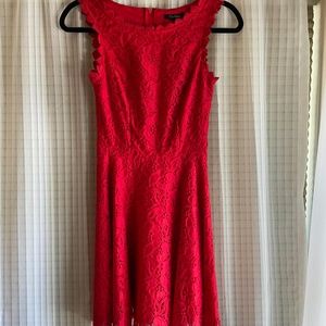 Red Lace Formal Dress